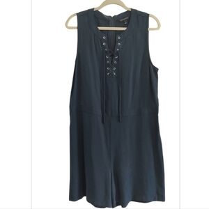 Banana Republic Dark Blue Lace-Up  Romper Size 12